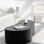 Marina Black Concrete Coffee Table
