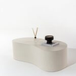 Marina Off White Concrete Coffee Table