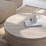 Alto Travertine Finish Concrete Coffee Table