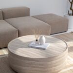 Alto Travertine Finish Concrete Coffee Table