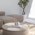 Alto Travertine Finish Concrete Coffee Table