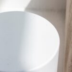 Alpina Off White Concrete Side Table