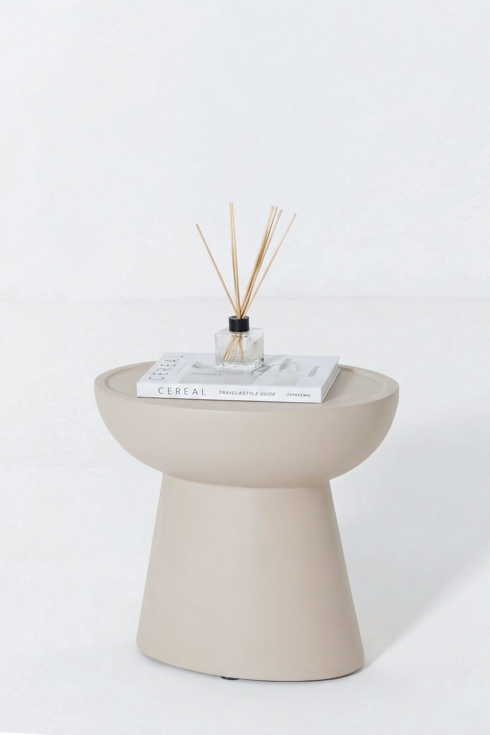 Fender Cream Concrete Side Table - Image 3