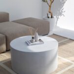 Riviera White Concrete Coffee Table