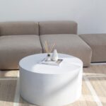 Riviera White Concrete Coffee Table