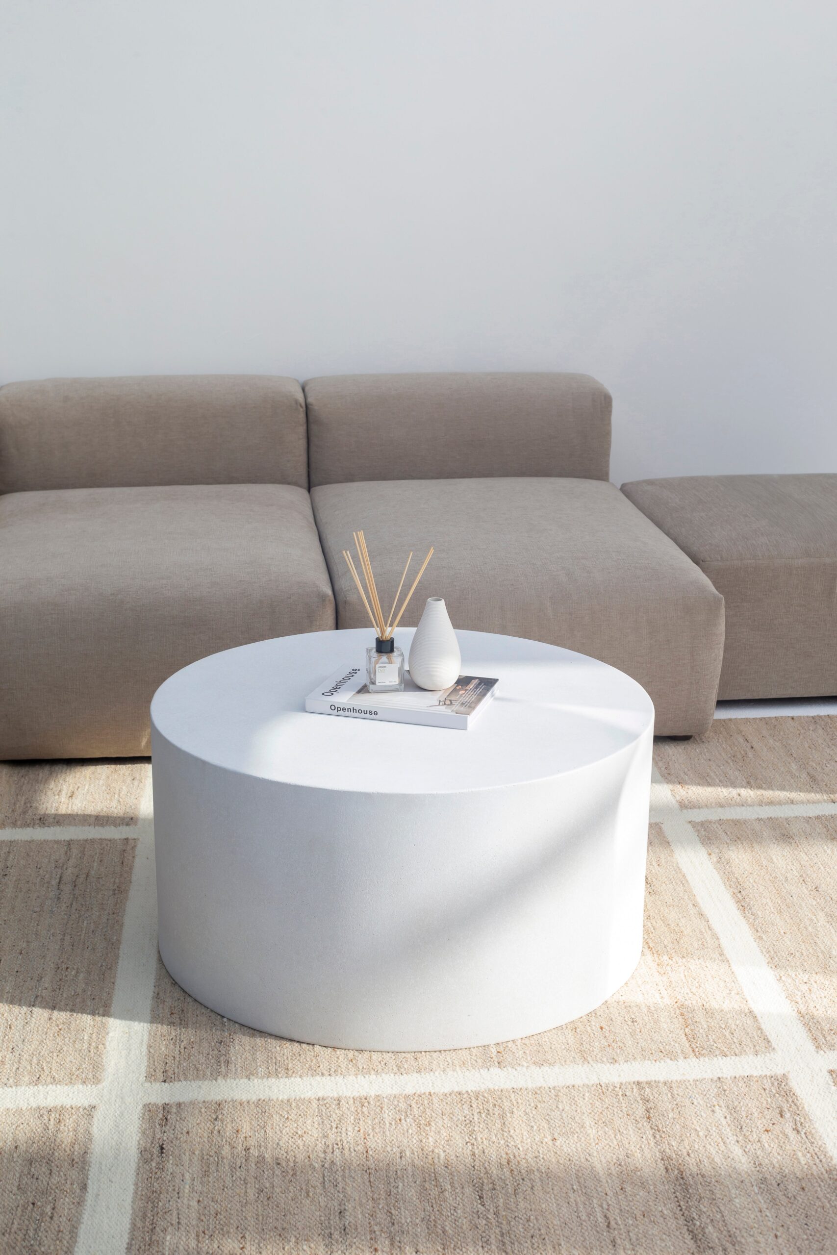 Riviera White Concrete Coffee Table - Image 5