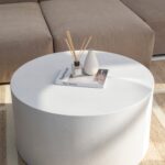 Riviera White Concrete Coffee Table