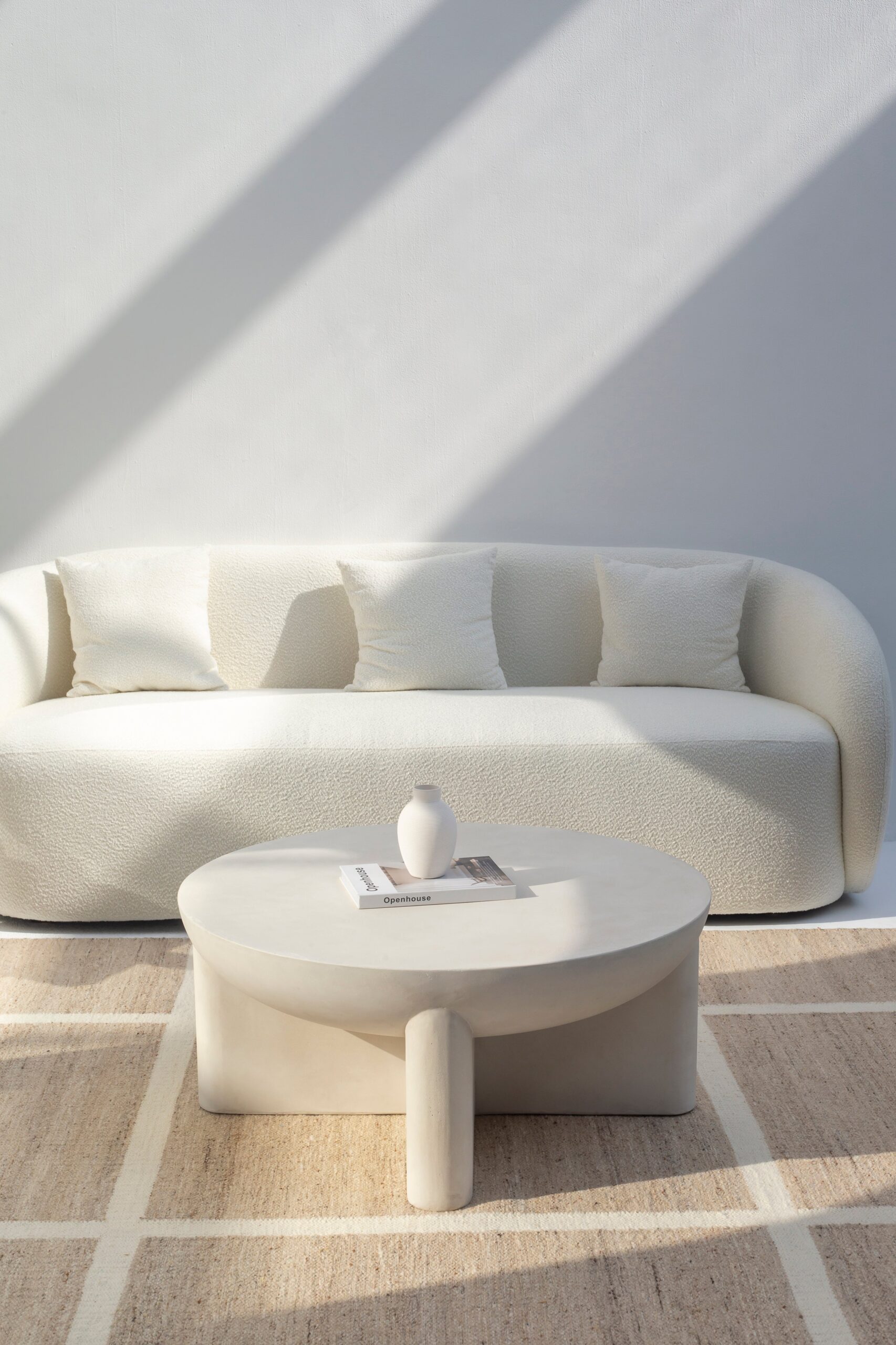 Morrison Cream Concrete Coffee Table - Image 3