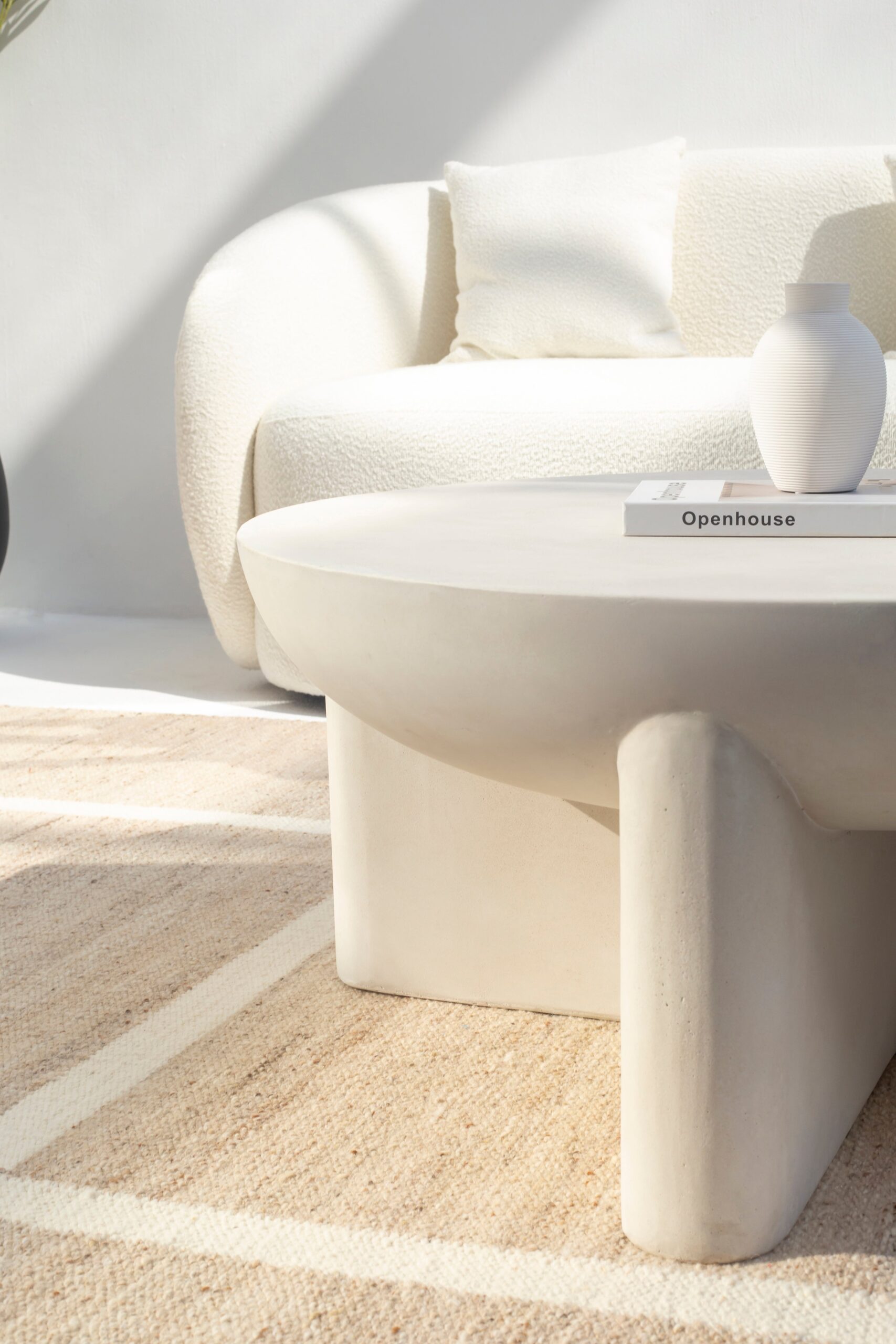 Morrison Cream Concrete Coffee Table - Image 6