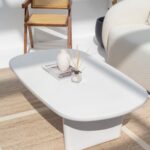 Estela Off White Microconcrete Coffee Table
