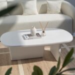 Estela Off White Microconcrete Coffee Table