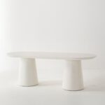 Dolce Off White Concrete Dining Table
