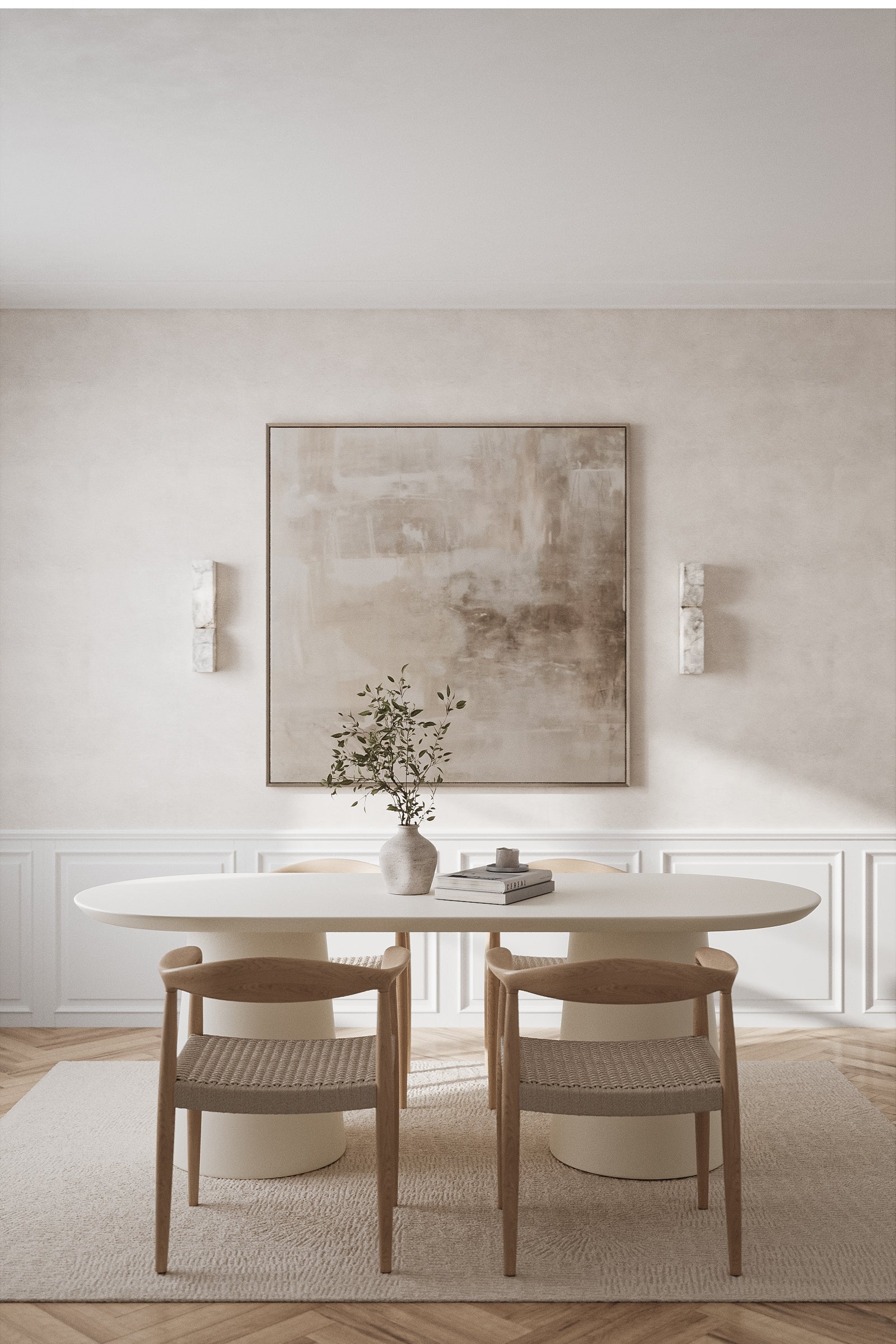 Dolce Off White Concrete Dining Table - Image 3