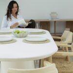 Dolce Off White Concrete Dining Table