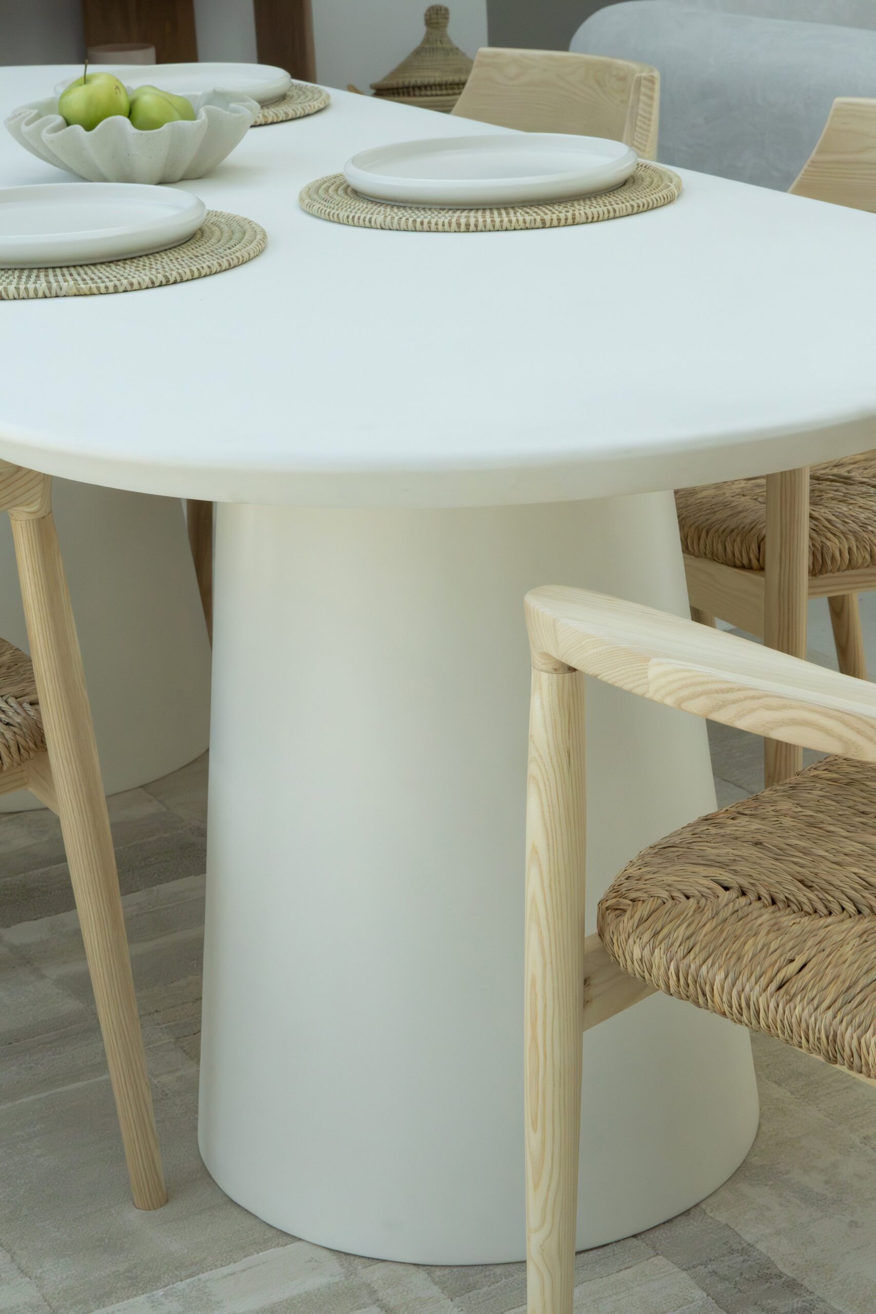 Dolce Off White Concrete Dining Table - Image 7