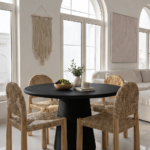 Clio Black Concrete Dining Table