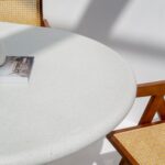 Abigail Terrazzo Concrete Irregular Top Dining Table