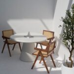 Abigail Terrazzo Concrete Irregular Top Dining Table