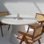 Abigail Terrazzo Concrete Irregular Top Dining Table