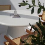 Abigail Terrazzo Concrete Irregular Top Dining Table
