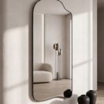 Arcadia Black Irregular Frame Mirror