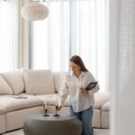 Rosso Concrete Coffee Table