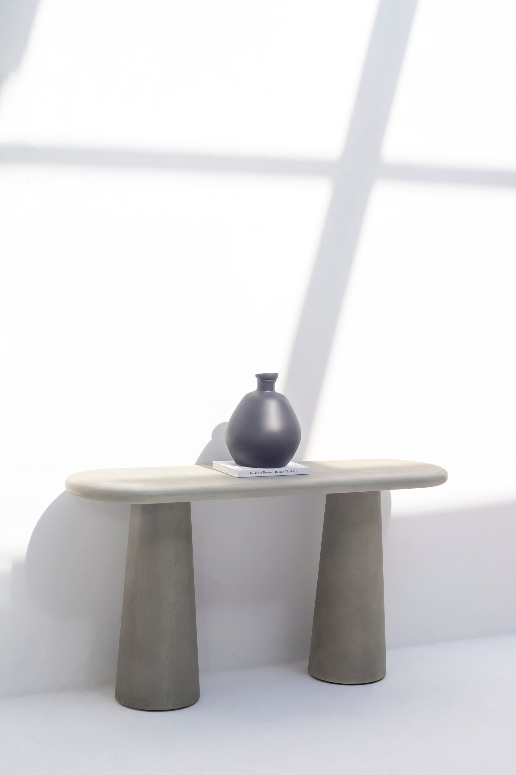 Dune Olive Concrete Console Table
