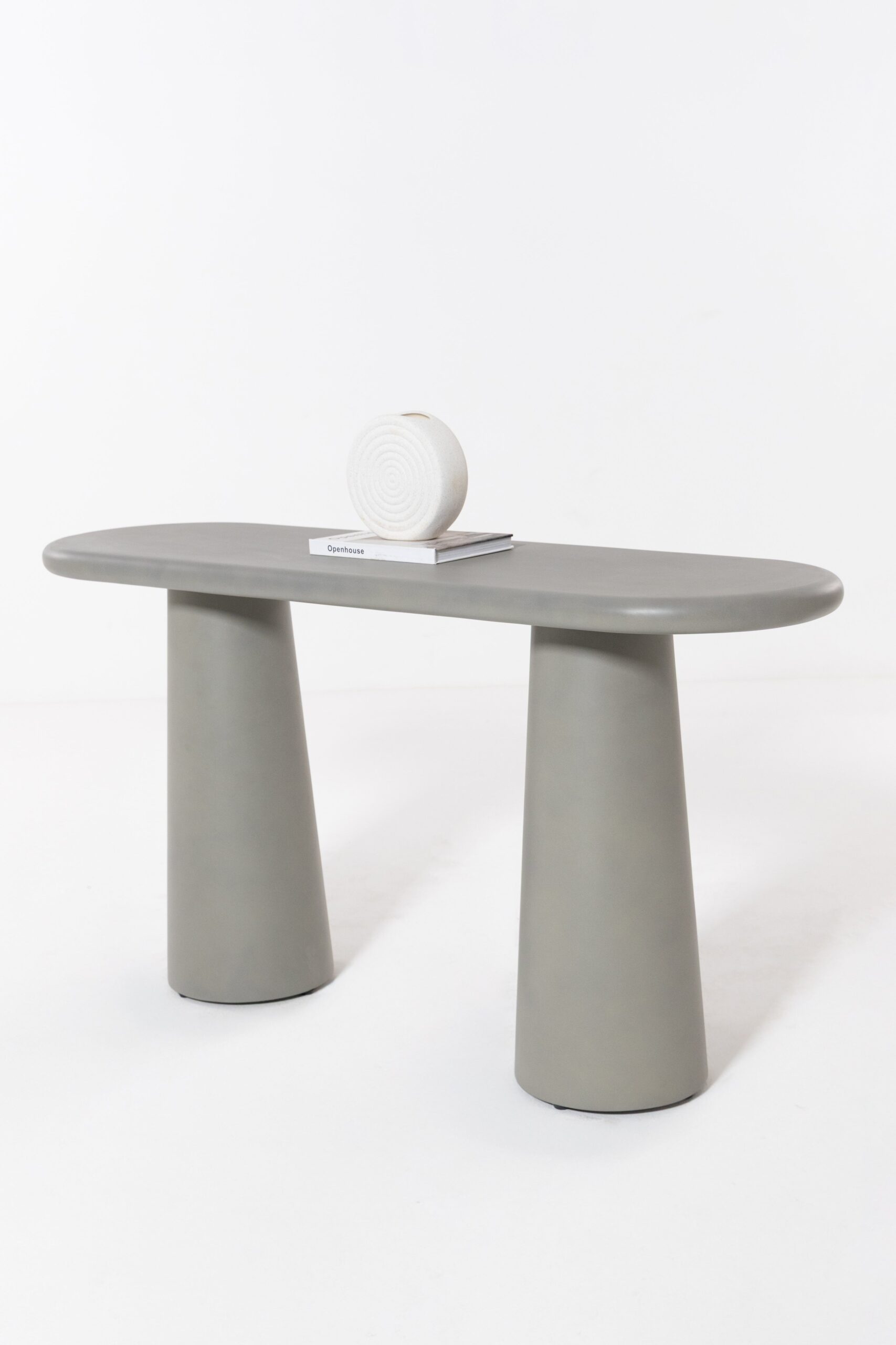 Dune Olive Concrete Console Table - Image 11