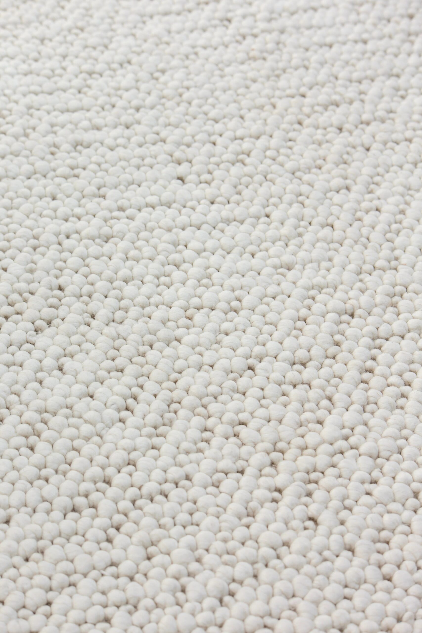 Velin Round Boucle Inspired Off White Rug - Image 2