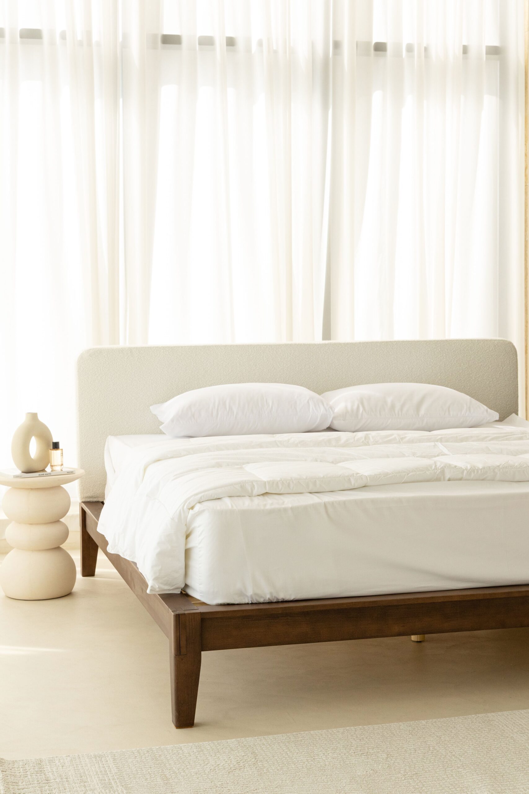 Ambre Off White Concrete Side table - Image 9