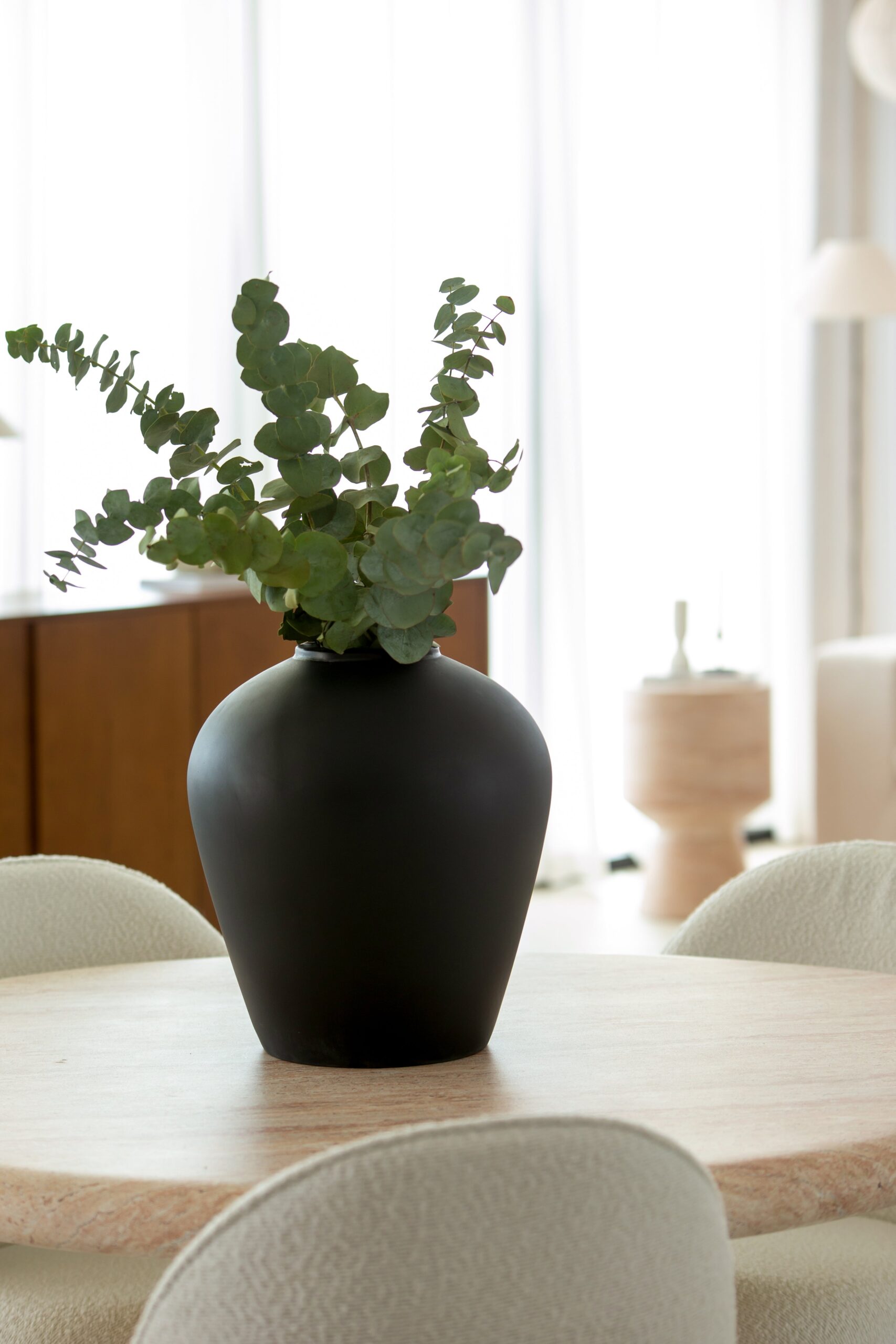 Alana Black Concrete Vase - Image 2