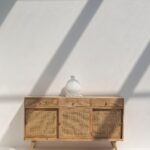 Monroe Rattan 3 Doors Sideboard