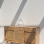 Monroe Rattan 3 Doors Sideboard