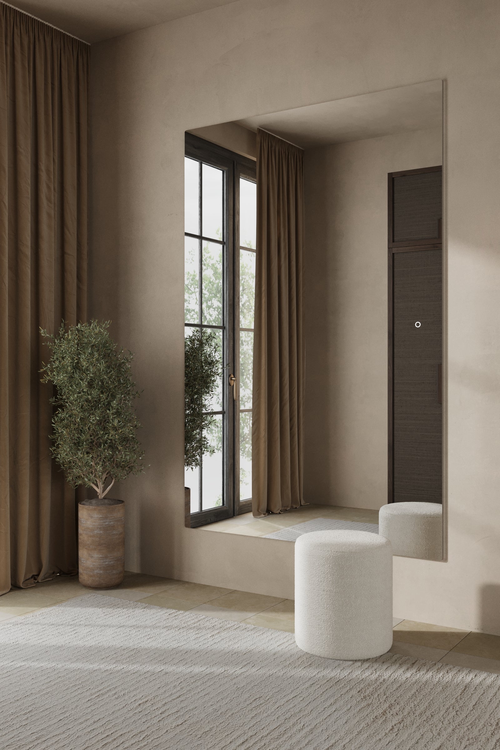 Zara Frameless LED Rectangular Mirror - Image 2