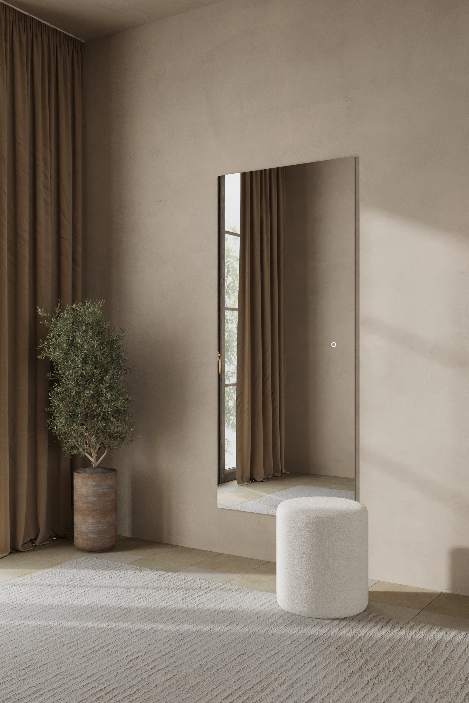 Zara Frameless LED Rectangular Mirror - Image 3