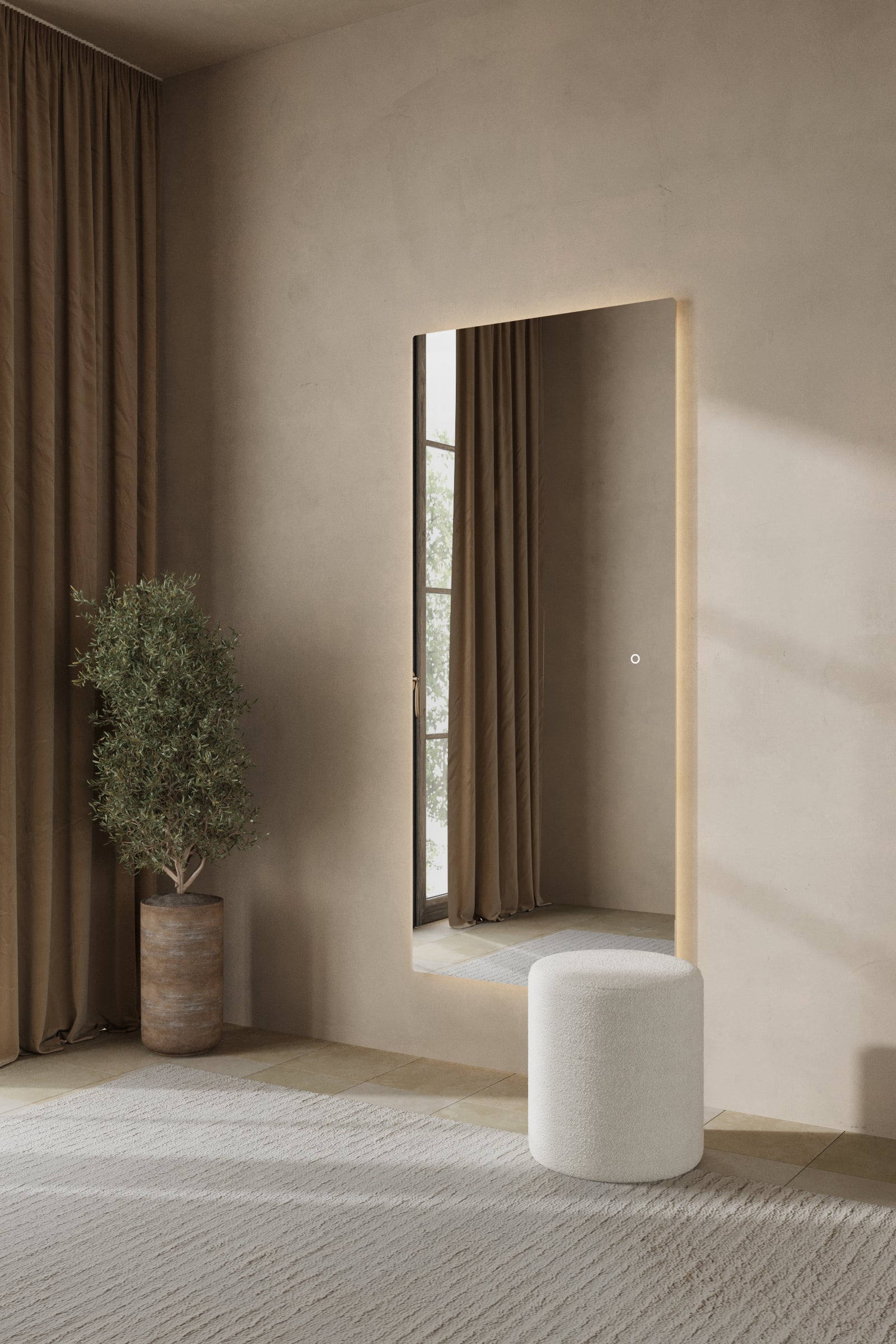 Zara Frameless LED Rectangular Mirror - Image 4
