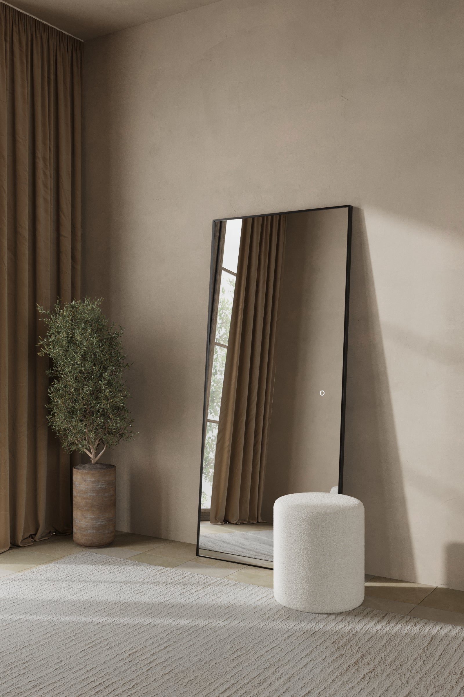 Zara Black LED Rectangular Mirror - Image 5