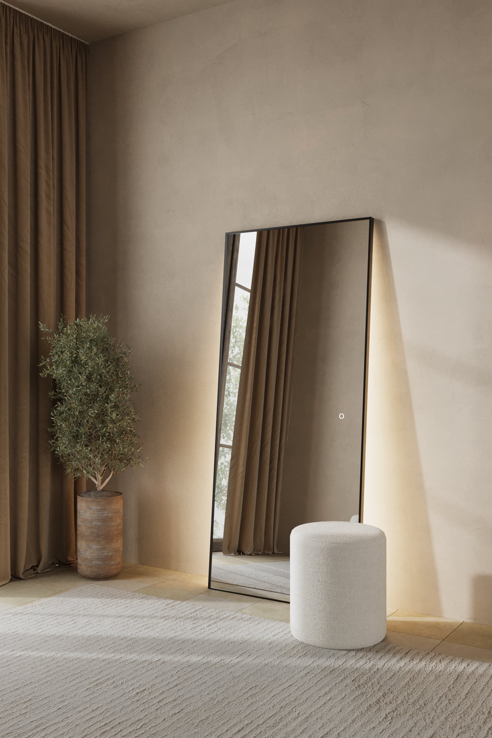 Zara Black LED Rectangular Mirror - Image 6