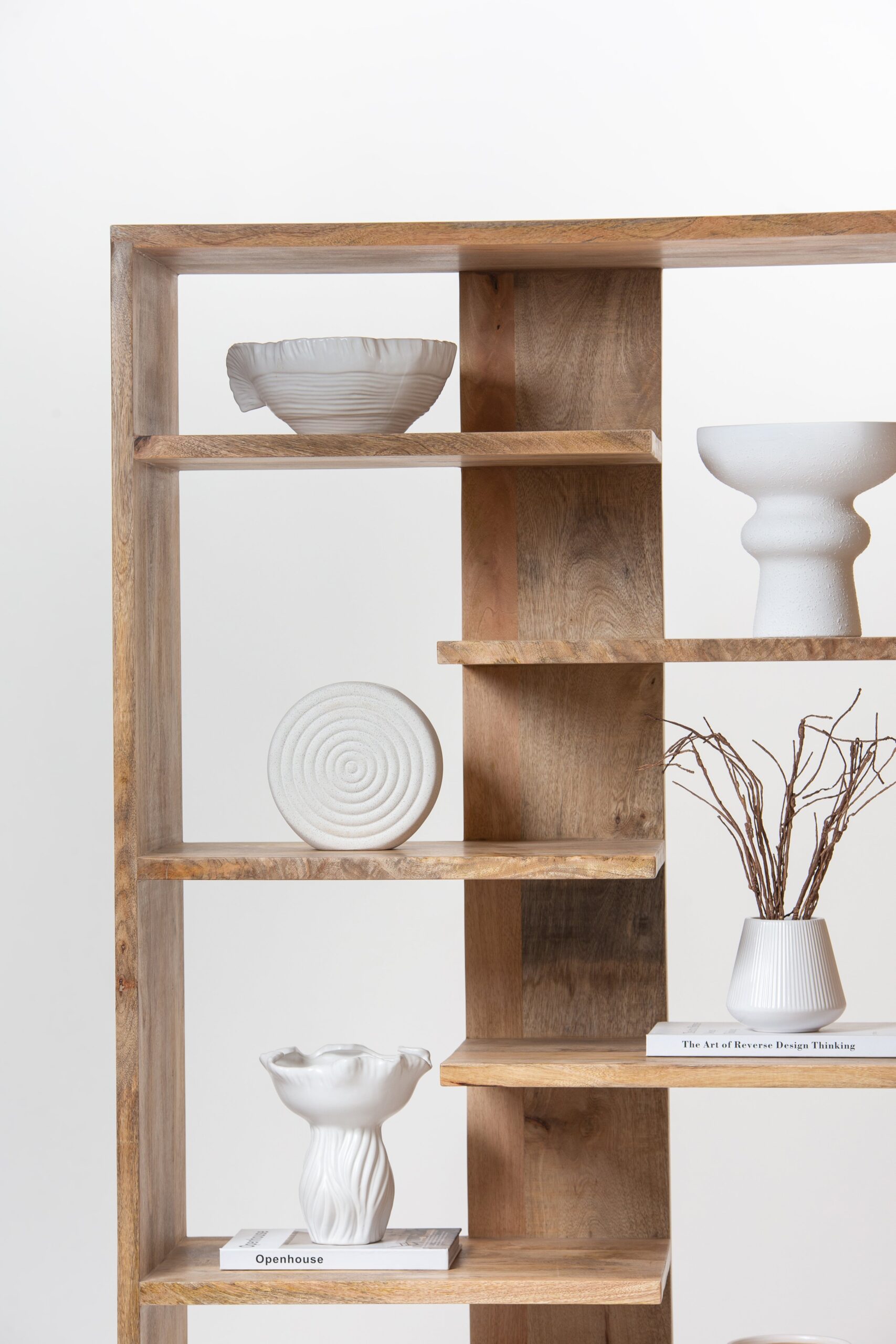 Lunette Wooden Display Shelves Unit - Image 9