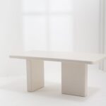 Santorini Off White Speckled Microconcrete Dining Table