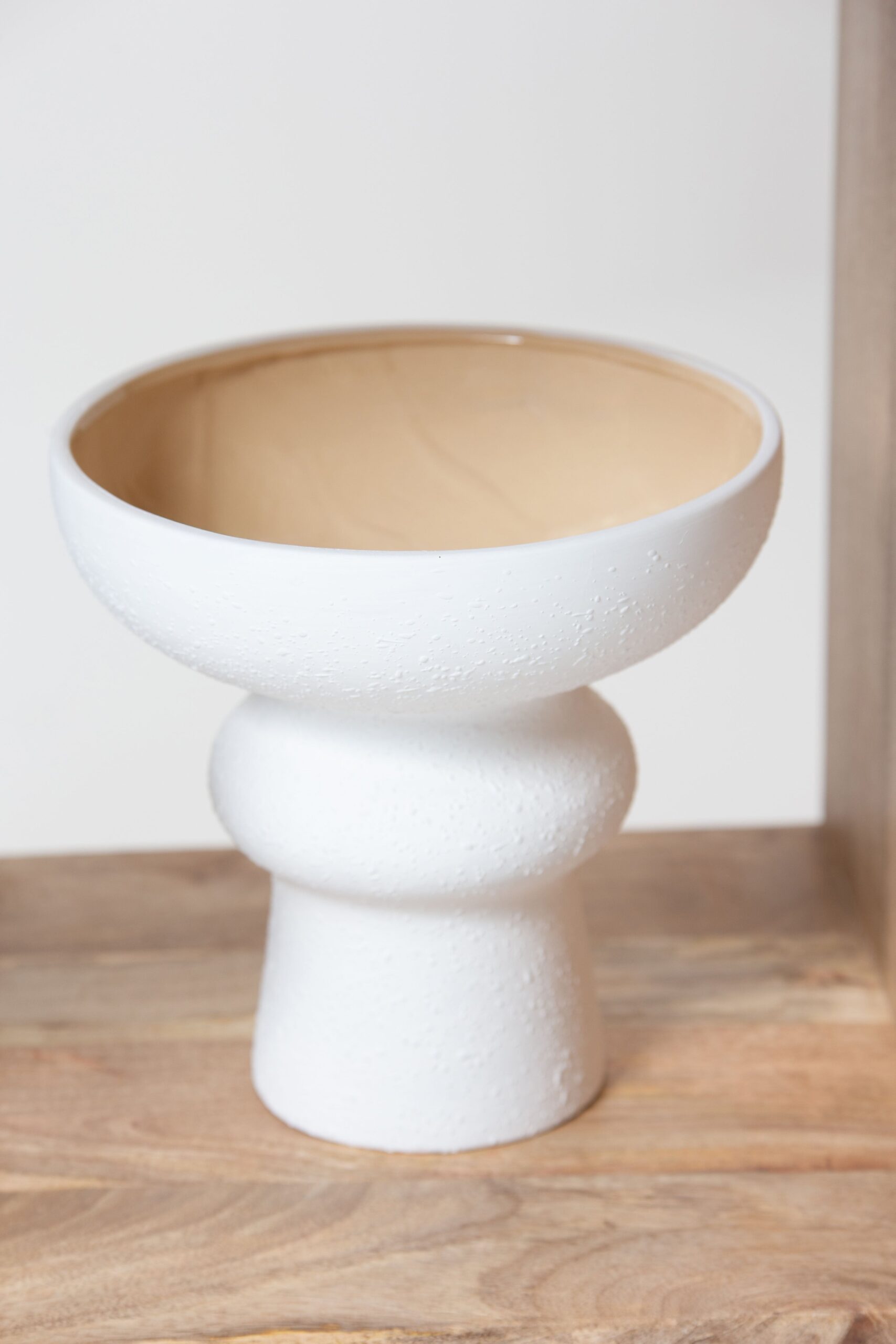 Lunar Pedestal Ceramic Vase
