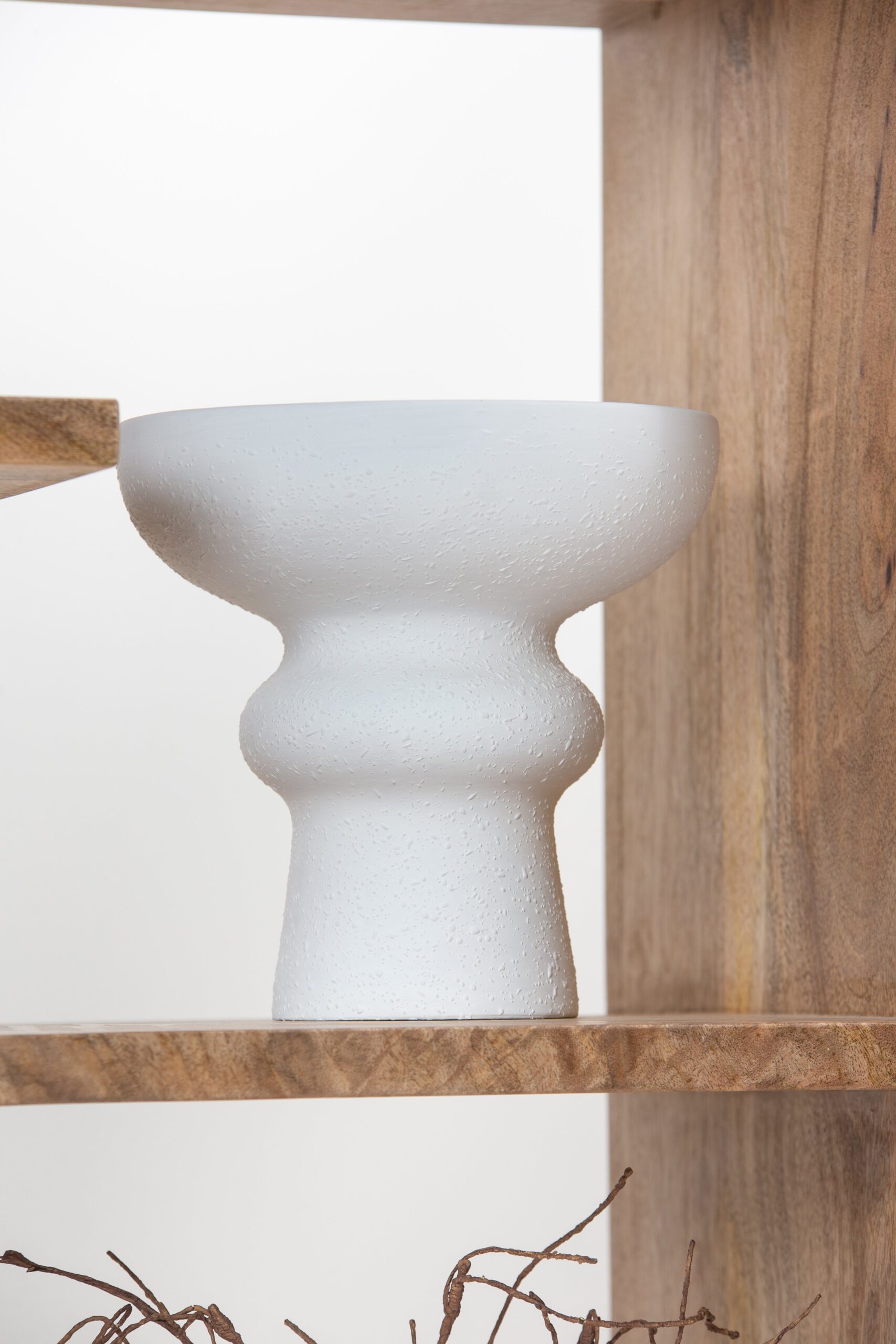 Lunar Pedestal Ceramic Vase - Image 3
