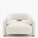 Evalina Cream Boucle Sofa Chair