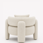 Evalina Cream Boucle Sofa Chair
