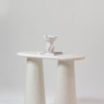 Alessia Off White Speckled Microconcrete Console Table