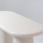 Alessia Off White Speckled Microconcrete Console Table