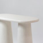 Alessia Off White Speckled Microconcrete Console Table