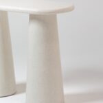 Alessia Off White Speckled Microconcrete Console Table