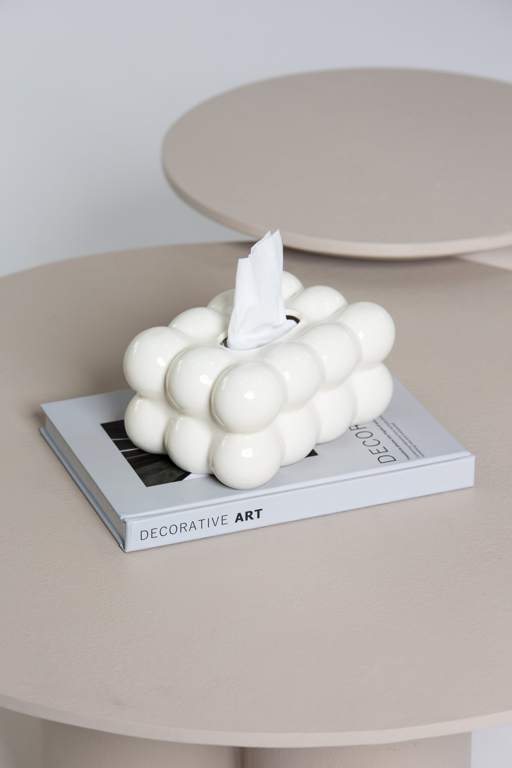 White Bubble Bliss Tissue Holder