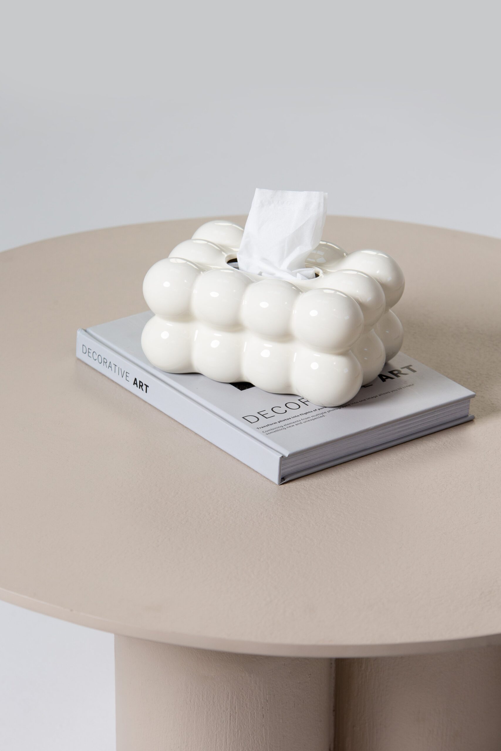 White Bubble Bliss Tissue Holder - Image 2